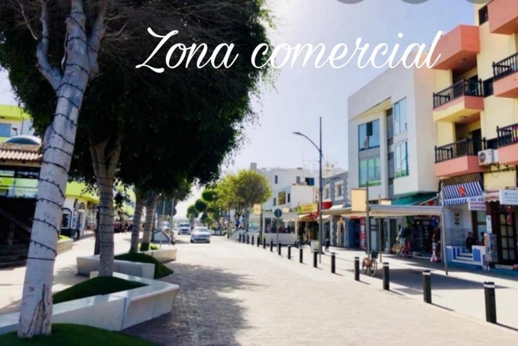 Villa Centro de Corralejo con vistas a Isla de Lobos Exterior foto